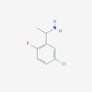 molecular formula C8H9ClFN B2910277 1-(5-Chloro-2-fluorophenyl)ethanamine CAS No. 1270391-53-1