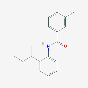 molecular formula C18H21NO B291029 N-(2-sec-butylphenyl)-3-methylbenzamide 