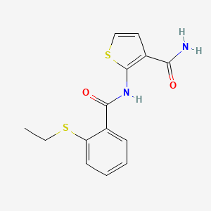 2-(2-(Ethylthio)benzamido)thiophene-3-carboxamide