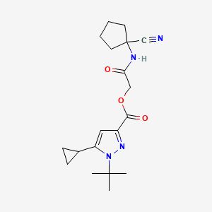 [(1-cyanocyclopentyl)carbamoyl]methyl 1-tert-butyl-5-cyclopropyl-1H-pyrazole-3-carboxylate