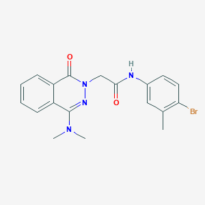 molecular formula C19H19BrN4O2 B2910294 N-(3-fluorobenzyl)-2-(4-phenylpiperazin-1-yl)-1,3-thiazole-4-carboxamide CAS No. 1251674-73-3