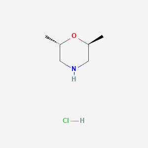 molecular formula C6H14ClNO B2910297 trans-2,6-Dimethylmorpholine hydrochloride CAS No. 59229-61-7