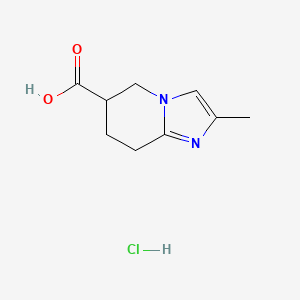 2-Methyl-5,6,7,8-tetrahydro-imidazo[1,2-A]pyridine-6-carboxylic acid hcl