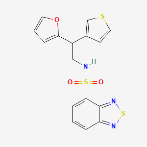 N-[2-(furan-2-yl)-2-(thiophen-3-yl)ethyl]-2,1,3-benzothiadiazole-4-sulfonamide