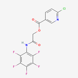 [2-Oxo-2-(2,3,4,5,6-pentafluoroanilino)ethyl] 6-chloropyridine-3-carboxylate