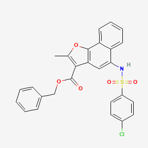 Benzyl 5-(4-chlorobenzenesulfonamido)-2-methylnaphtho[1,2-b]furan-3-carboxylate