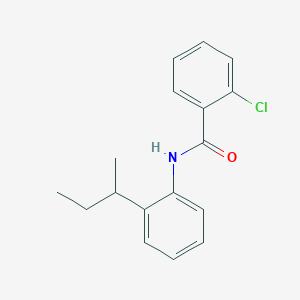 molecular formula C17H18ClNO B291033 N-(2-sec-butylphenyl)-2-chlorobenzamide 