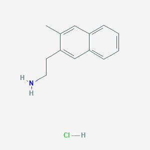 molecular formula C13H16ClN B2910333 2-(3-Methylnaphthalen-2-yl)ethanamine;hydrochloride CAS No. 2413886-98-1
