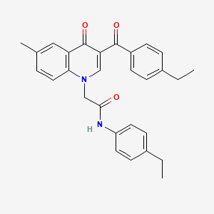 2-(3-(4-ethylbenzoyl)-6-methyl-4-oxoquinolin-1(4H)-yl)-N-(4-ethylphenyl)acetamide