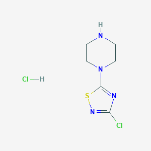 3-Chloro-5-piperazin-1-yl-1,2,4-thiadiazole;hydrochloride