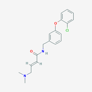 (E)-N-[[3-(2-Chlorophenoxy)phenyl]methyl]-4-(dimethylamino)but-2-enamide