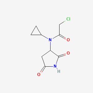 2-Chloro-N-cyclopropyl-N-(2,5-dioxopyrrolidin-3-yl)acetamide