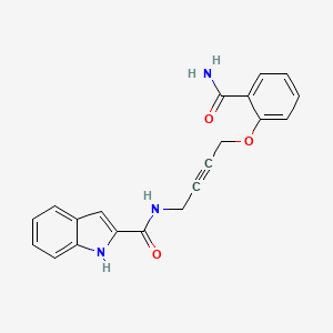 N-(4-(2-carbamoylphenoxy)but-2-yn-1-yl)-1H-indole-2-carboxamide