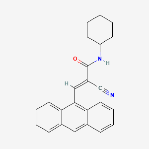 (E)-3-anthracen-9-yl-2-cyano-N-cyclohexylprop-2-enamide
