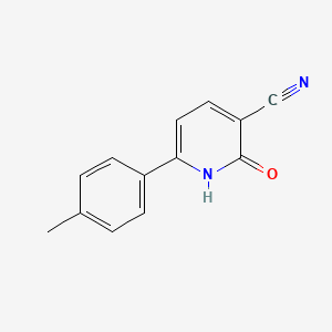 molecular formula C13H10N2O B2910353 6-(4-methylphenyl)-2-oxo-1H-pyridine-3-carbonitrile CAS No. 37670-85-2