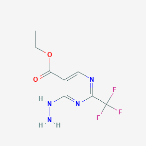 Ethyl 4-hydrazino-2-(trifluoromethyl)pyrimidine-5-carboxylate
