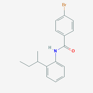 molecular formula C17H18BrNO B291037 4-bromo-N-(2-sec-butylphenyl)benzamide 