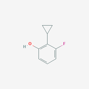 molecular formula C9H9FO B2910370 2-Cyclopropyl-3-fluorophenol CAS No. 2379918-62-2