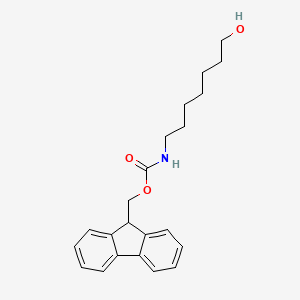 molecular formula C22H27NO3 B2910387 Fmoc-Ahp(7)-ol CAS No. 1396968-44-7