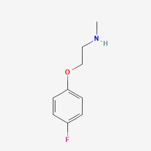 molecular formula C9H12FNO B2910394 2-(4-Fluorophenoxy)-N-methyl-1-ethanamine CAS No. 694431-80-6