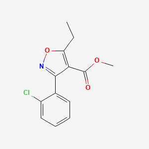 Methyl 3-(2-chlorophenyl)-5-ethyl-1,2-oxazole-4-carboxylate