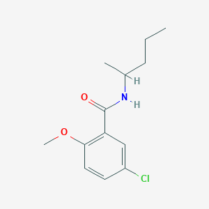 5-chloro-2-methoxy-N-(1-methylbutyl)benzamide