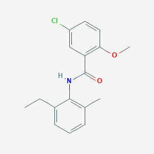 molecular formula C17H18ClNO2 B291042 5-chloro-N-(2-ethyl-6-methylphenyl)-2-methoxybenzamide 