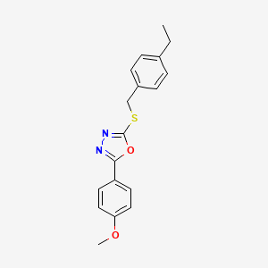2-[(4-Ethylbenzyl)sulfanyl]-5-(4-methoxyphenyl)-1,3,4-oxadiazole