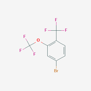 molecular formula C8H3BrF6O B2910426 4-Bromo-2-(trifluoromethoxy)benzotrifluoride CAS No. 1396503-79-9