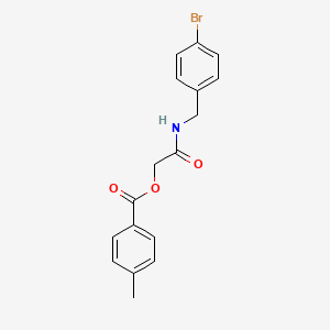 {[(4-Bromophenyl)methyl]carbamoyl}methyl 4-methylbenzoate