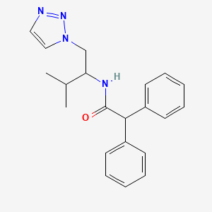 N-(3-methyl-1-(1H-1,2,3-triazol-1-yl)butan-2-yl)-2,2-diphenylacetamide