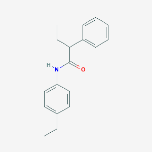 molecular formula C18H21NO B291044 N-(4-ethylphenyl)-2-phenylbutanamide 