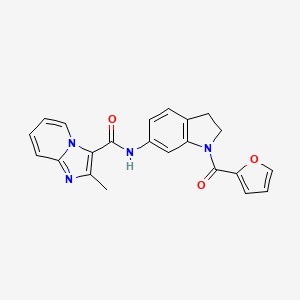 N-(1-(furan-2-carbonyl)indolin-6-yl)-2-methylimidazo[1,2-a]pyridine-3-carboxamide