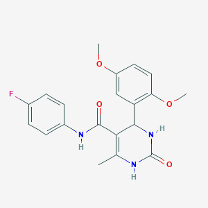 4-(2,5-dimethoxyphenyl)-N-(4-fluorophenyl)-6-methyl-2-oxo-1,2,3,4-tetrahydropyrimidine-5-carboxamide