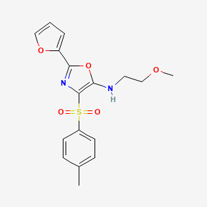 2-(furan-2-yl)-N-(2-methoxyethyl)-4-tosyloxazol-5-amine