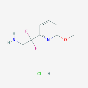 2,2-Difluoro-2-(6-methoxypyridin-2-yl)ethanamine;hydrochloride