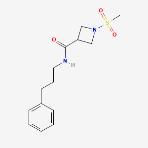 1-(methylsulfonyl)-N-(3-phenylpropyl)azetidine-3-carboxamide