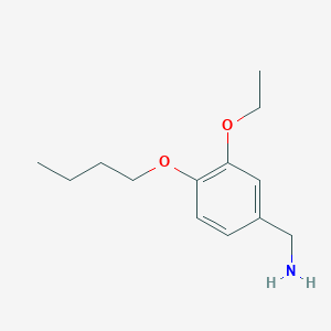 molecular formula C13H21NO2 B2910489 (4-Butoxy-3-ethoxyphenyl)methanamine CAS No. 900704-59-8