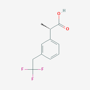 (2S)-2-[3-(2,2,2-Trifluoroethyl)phenyl]propanoic acid