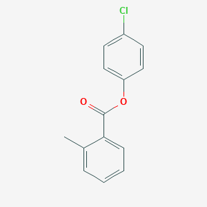 molecular formula C14H11ClO2 B291050 o-Toluic acid, 4-chlorophenyl ester 