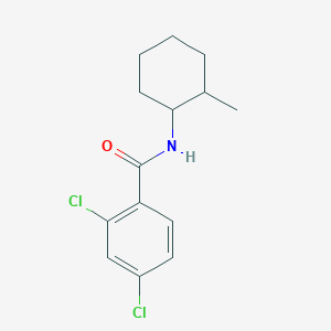 molecular formula C14H17Cl2NO B291051 2,4-dichloro-N-(2-methylcyclohexyl)benzamide 