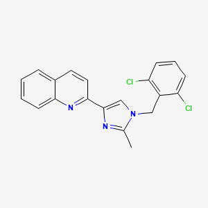 2-[1-(2,6-dichlorobenzyl)-2-methyl-1H-imidazol-4-yl]quinoline