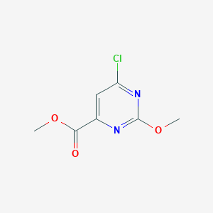 molecular formula C7H7ClN2O3 B2910521 Methyl 6-chloro-2-methoxypyrimidine-4-carboxylate CAS No. 127840-06-6