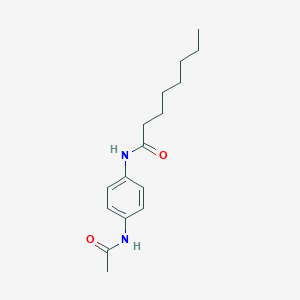 N-[4-(acetylamino)phenyl]octanamide