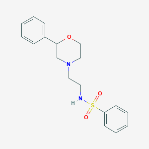 N-[2-(2-phenylmorpholin-4-yl)ethyl]benzenesulfonamide