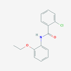 molecular formula C15H14ClNO2 B291055 2-chloro-N-(2-ethoxyphenyl)benzamide 