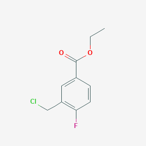 molecular formula C10H10ClFO2 B2910562 Ethyl 3-(chloromethyl)-4-fluorobenzoate CAS No. 1379355-85-7