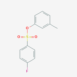 molecular formula C13H11FO3S B291057 3-Methylphenyl 4-fluorobenzenesulfonate 