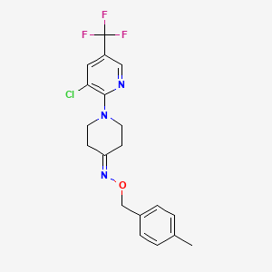 1-[3-chloro-5-(trifluoromethyl)pyridin-2-yl]-N-[(4-methylphenyl)methoxy]piperidin-4-imine