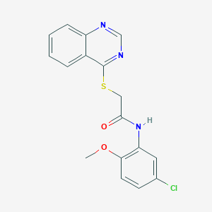 N-(5-chloro-2-methoxyphenyl)-2-quinazolin-4-ylsulfanylacetamide